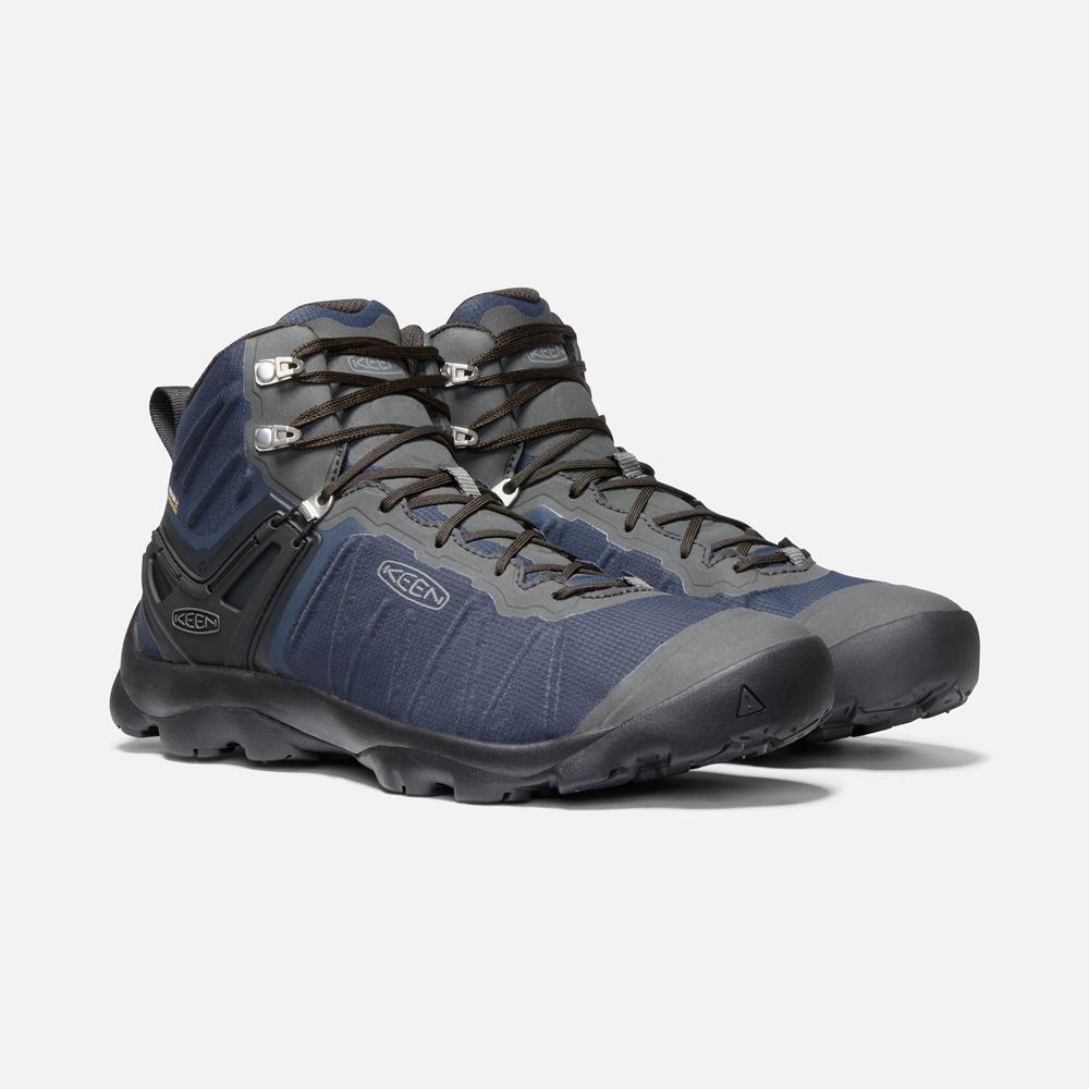 Keen Laarzen Heren Blauw/Grijs - Venture Mid Waterproof - 30879-XQOE